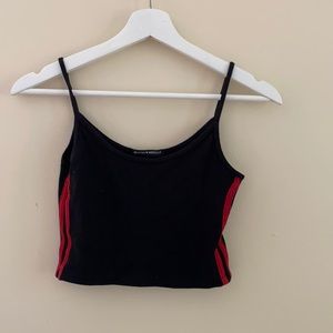 Black cropped cami